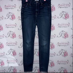 Good American khloe kardashian jeans denim navy blue soft stretchy good legs